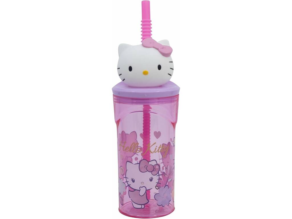 HELLO KITTY BICCHIERE TRITAN CON CANNUCCIA 360ML