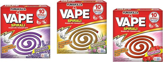 VAPE FUMAKILLA SPIRALI PROFUMATE 10PZ ASSORTITE