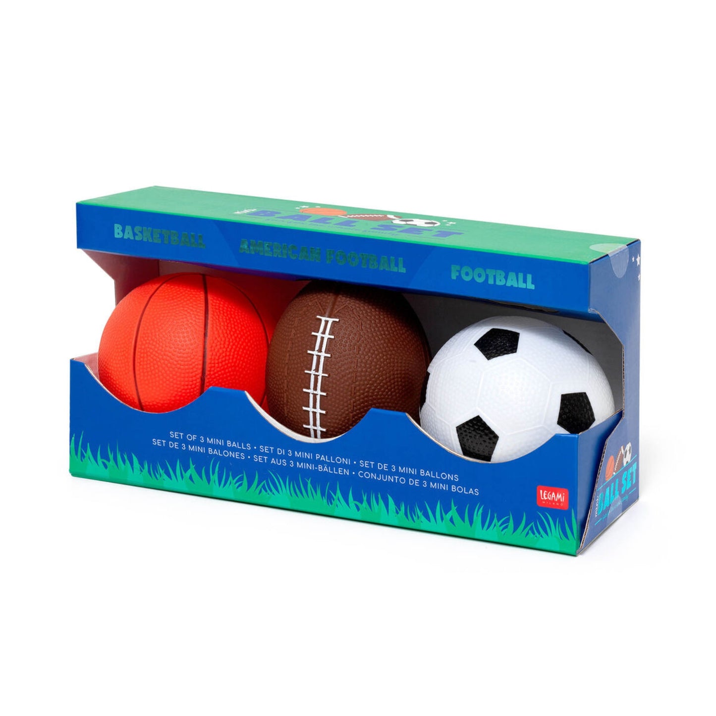 LEGAMI MILANO SET DI 3 MINI PALLONI