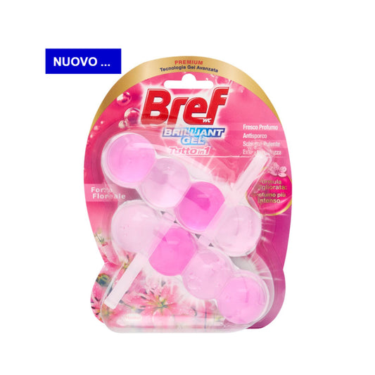 BREF WC TAVOLETTE BRILLIANT GEL TUTTO IN 1 FORZA FLOREALE 2X42G