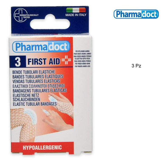PHARMADOCT FIRST AID BENDE TUBOLARI ELASTICHE 3PZ ASSORTITI