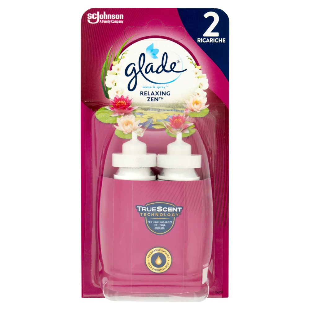 GLADE SENSE & SPRAY RICARICA 2X18ML RELAXING ZEN