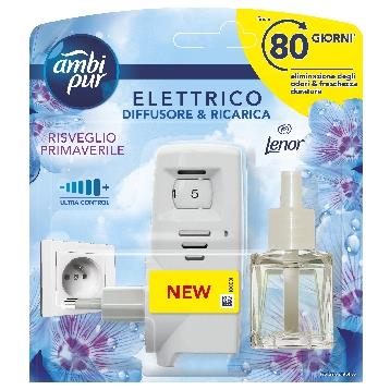 AMBIPUR ELETTRICO DIFFUSORE CON RICARICA 20ML LENOR RISVEGLIO PRIMAVERILE