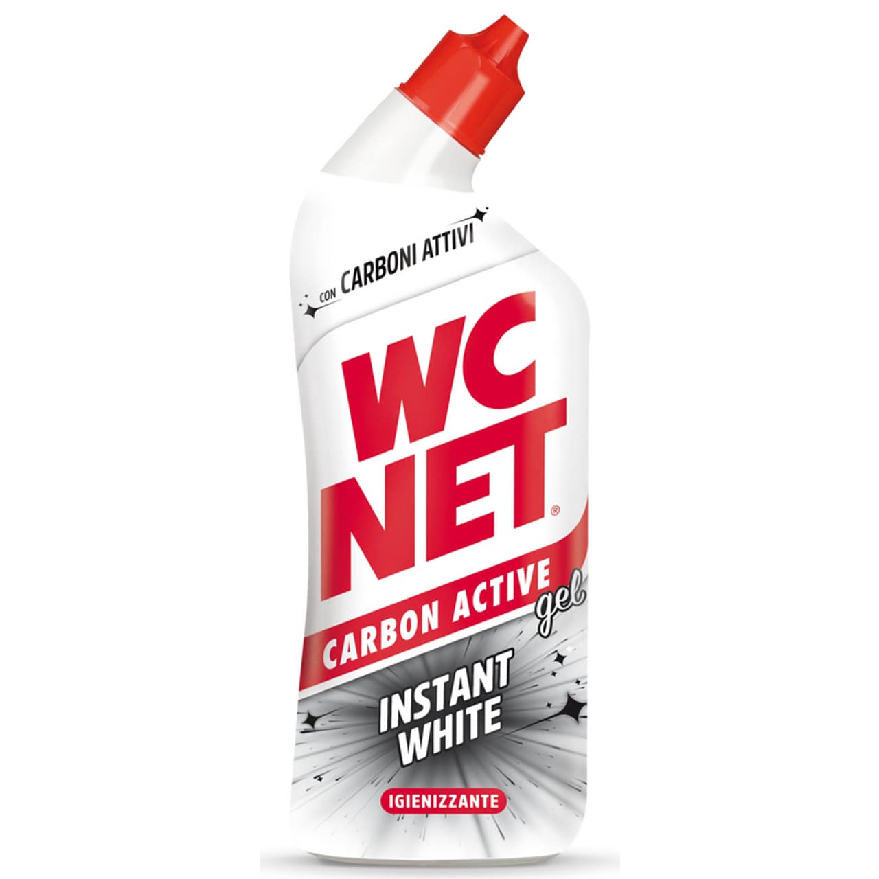 WC NET 700ML CARBON ACTIVE INSTANT WHITE GEL IGIENIZZANTE CON CARBONI ATTIVI