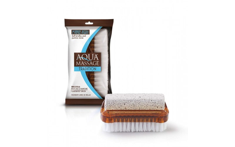 AQUA MASSAGE TRADITION SPAZZOLA MANICURE & PEDICURE CON PIETRA POMICE