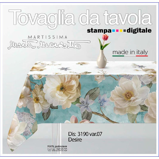 MARTA MARZOTTO TOVAGLIA DIGITALE DESIRE CM.140X180 CELESTE DIS.3190 VAR.07