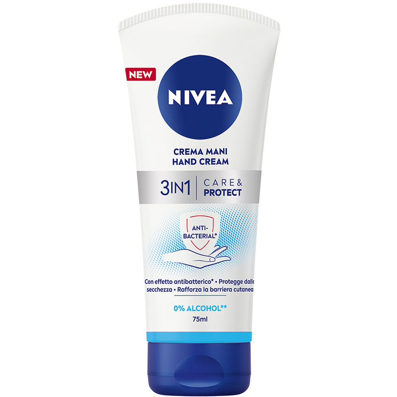 NIVEA CREMA MANI 75ML 3IN1 CARE & PROTECT ANTI-BACTERIAL