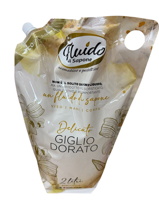 FLUIDO DI SAPONE LIQUIDO ECORICARICA 2L DELICATO GIGLIO DORATO