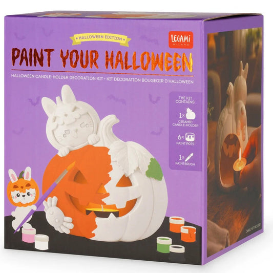 LEGAMI MILANO HALLOWEEN PAINT YOUR HALLOWEEN BUNNY KIT DECORAZIONE PORTACANDELA