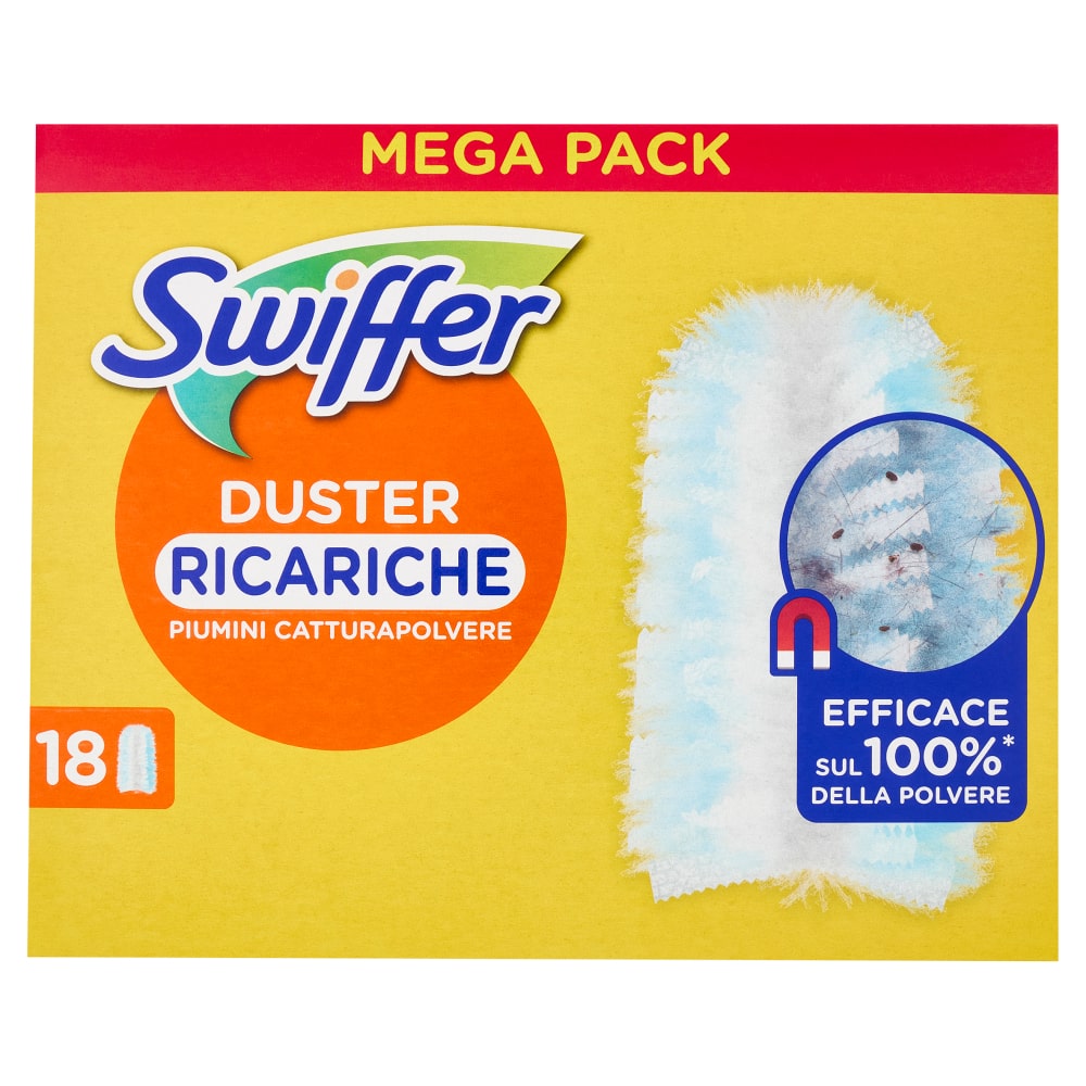 SWIFFER DUSTER STAUBMAGNET PIUMINI CATTURAPOLVERE X18 MEGA PACK