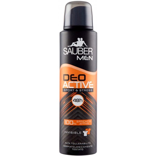 SAUBER MEN DEO SPRAY 150ML DEOACTIVE SPORT E STRESS
