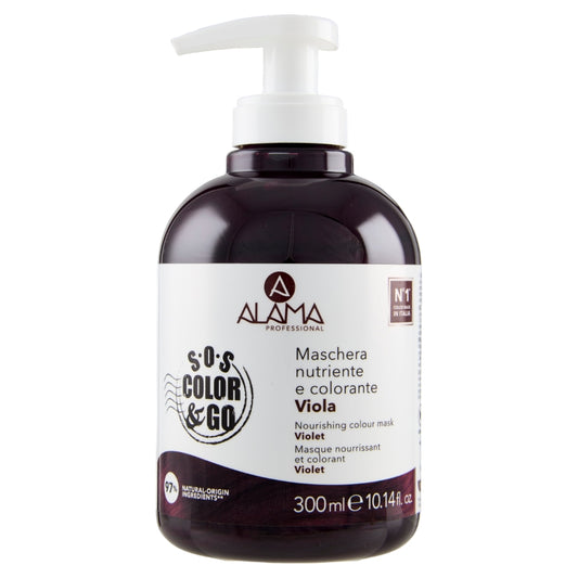 ALAMA PROFESSIONAL S.O.S COLOR & GO MASCHERA NUTRIENTE E COLORANTE 300ML VIOLA