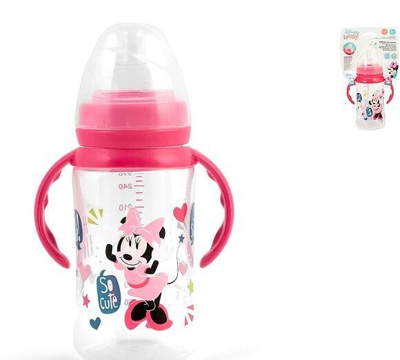 LULABI DISNEY BABY BIBERON CON MANICI 6M+ 270ML MINNIE