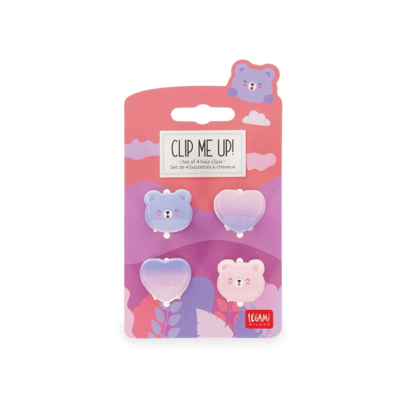 LEGAMI MILANO CLIP ME UP! SET DI 4 MINI MOLLETTE PER CAPELLI TEDDY