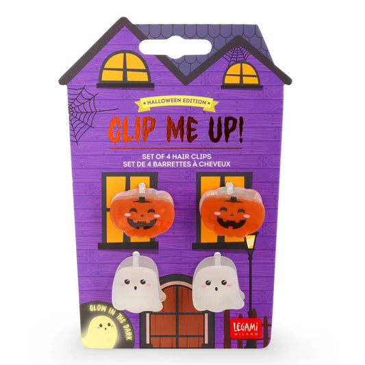 LEGAMI MILANO HALLOWEEN CLIP ME UP! SET DI 4 MINI MOLLETTE PER CAPELLI GHOST + PUMPKIN