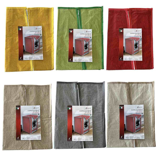 KASAVIVA COPRILAVATRICE TINTA UNITA CON CERNIERA CM.60X80 COLORI ASSORTITI