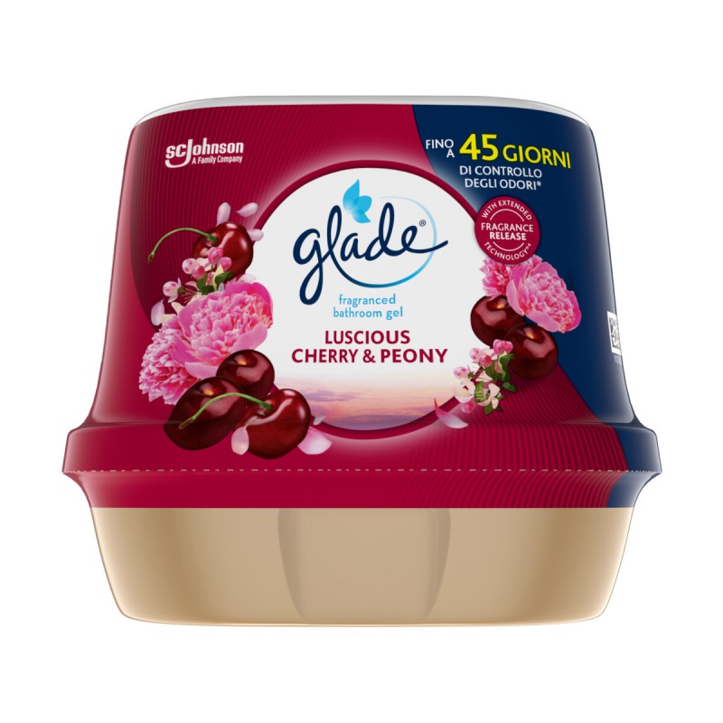 GLADE ASSORBIODORI FRAGRANCE GEL 180GR LUSCIOUS CHERRY & PEONY