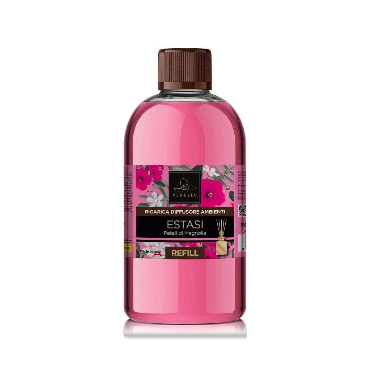 LADY VENEZIA RICARICA PER DIFFUSORE AMBIENTI REFILL 500ML ESTASI PETALI DI MAGNOLIA