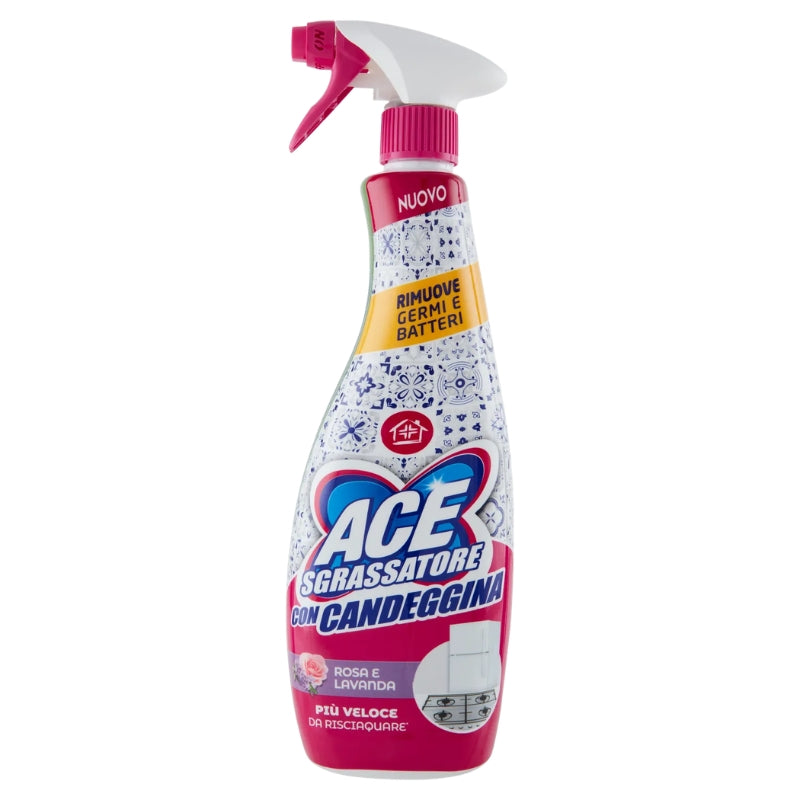 ACE SPRAY SGRASSATORE 600ML CON CANDEGGINA ROSA E LAVANDA