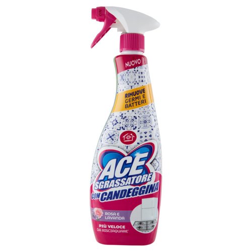 ACE SPRAY SGRASSATORE 600ML CON CANDEGGINA ROSA E LAVANDA