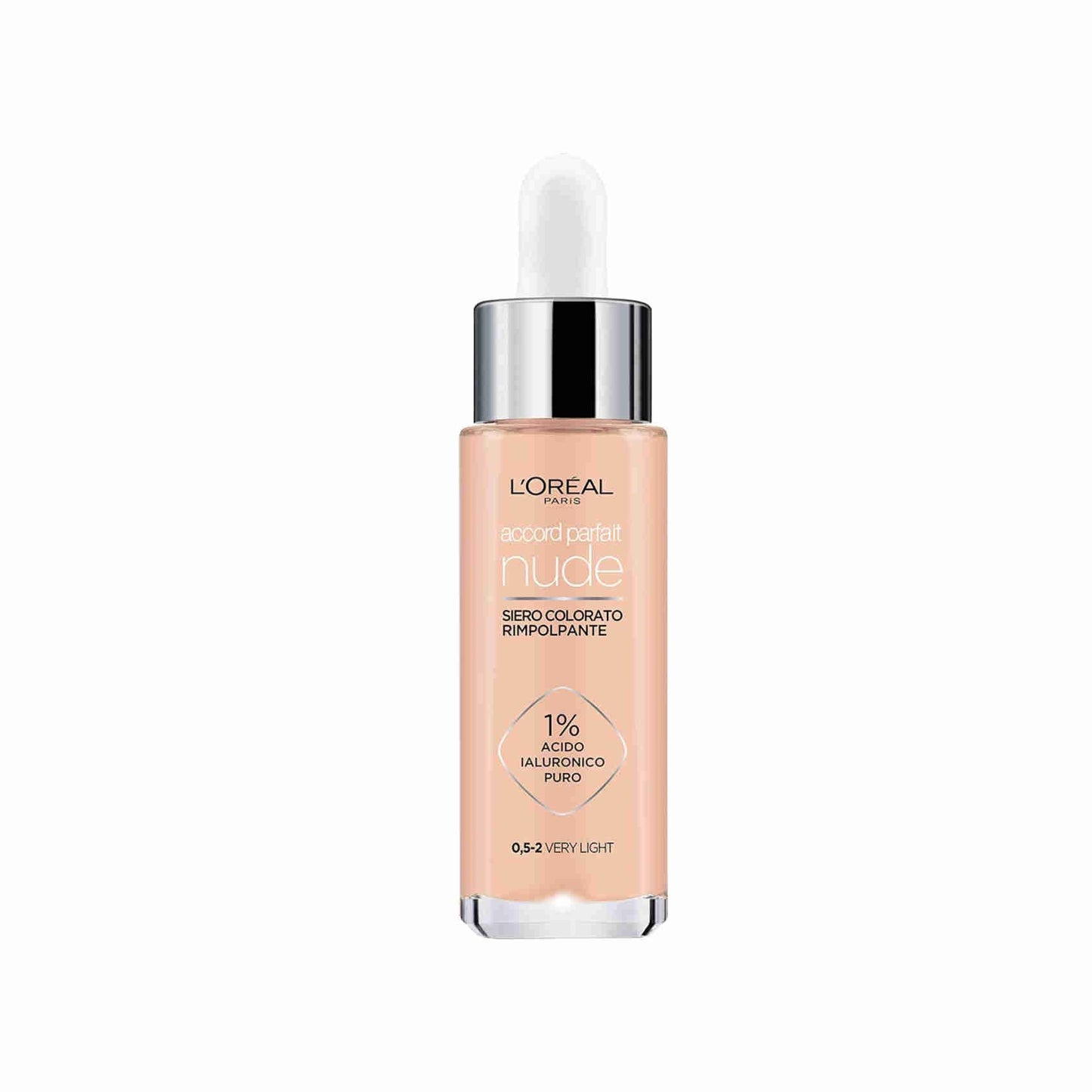 L'OREAL ACCORD PARFAIT NUDE SIERO 30ML 0,5-2 VERY LIGHT