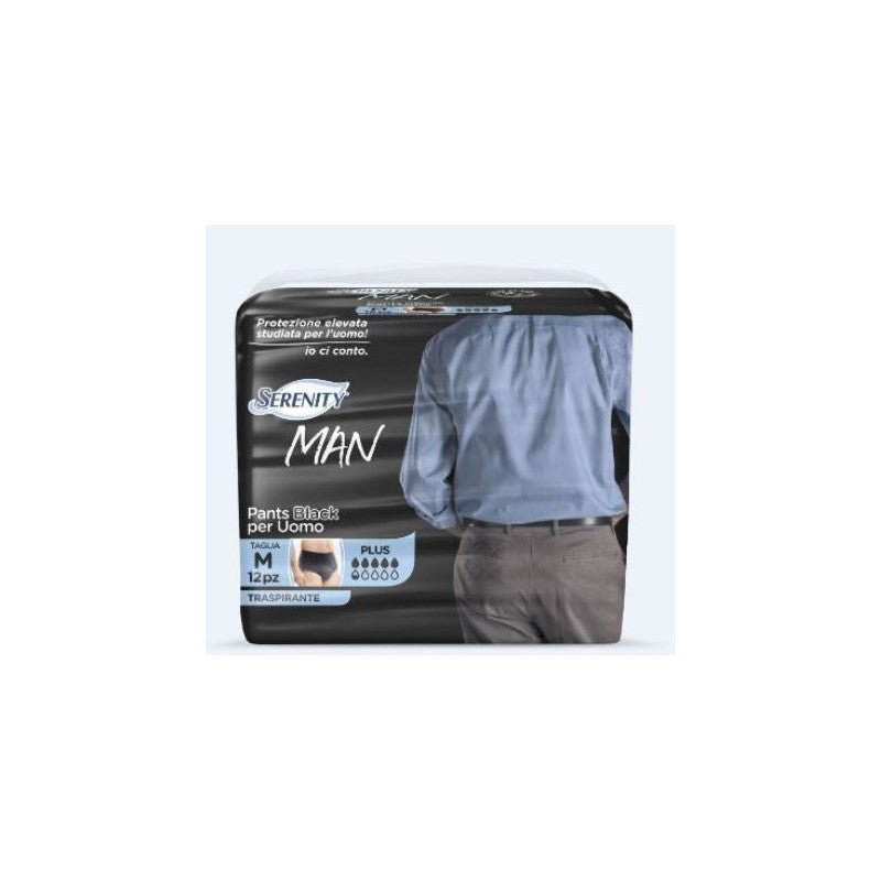 SERENITY MAN PANTS BLACK TAGLIA M 12PZ