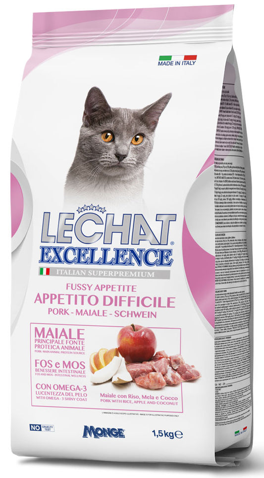 LECHAT EXCELLENCE CROCCANTINI 1,5KG APPETITO DIFFICILE MAIALE