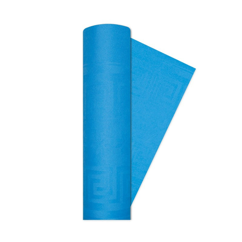 BIG PARTY TOVAGLIA DAMASCATA 1,20X5MT TURCHESE