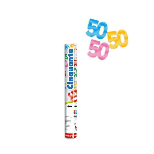 BIG PARTY POPPER 30CM 50 (CINQUANTA) METAL