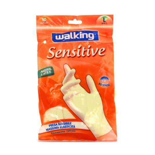 WALKING SENSITIVE LATEX 10PZ L 8-8 1/2