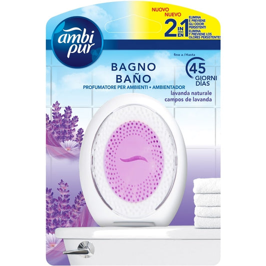 AMBIPUR BAGNO DEO AMBIENTI 2IN1 1PZ LAVANDA NATURALE