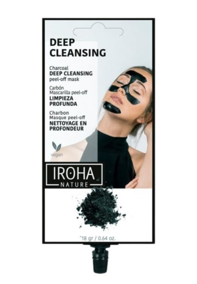 IROHA NATURE DEEP CLEANSING CHARCOAL MASCHERA VISO PEEL-OFF PULIZIA PROFONDA 18G