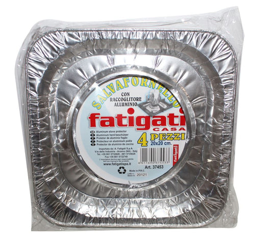 FATIGATI SALVAFORNELLO ALLUMINIO CON RACCOGLITORE 20X20 4PZ