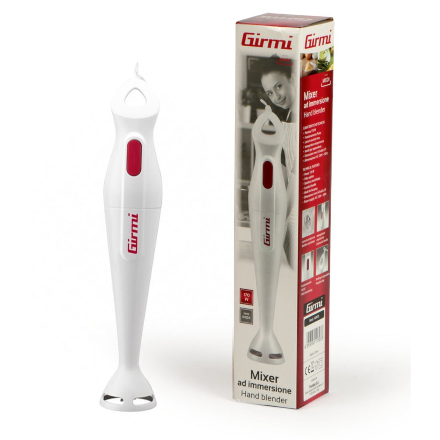 GIRMI MIXER AD IMMERSIONE 170W BIANCO MX01