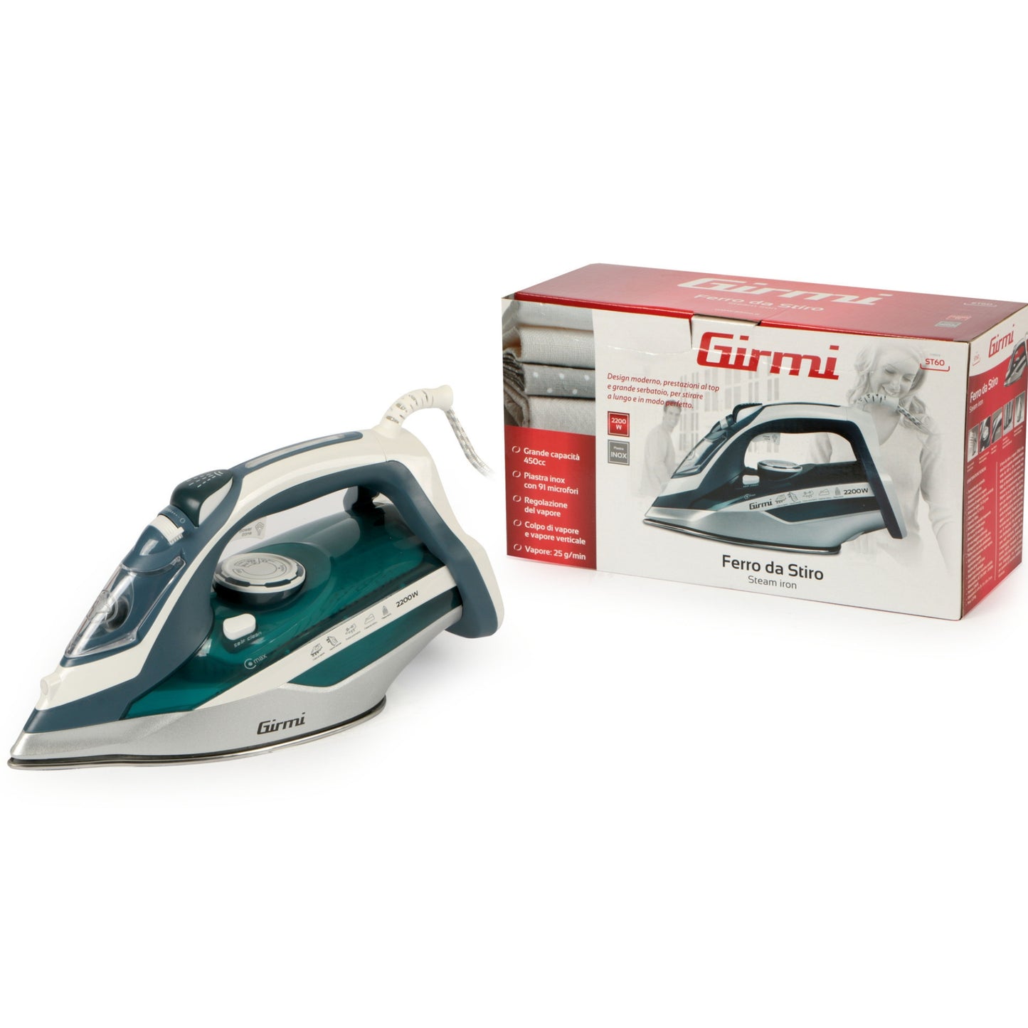 GIRMI FERRO DA STIRO ST60 2200W CERAMIC 450CC