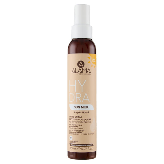 ALAMA PROFESSIONAL HYDRA SUN MILK 150ML LATTE SPRAY PROTETTIVO SOLARE PER TUTTI I TIPI DI CAPELLI