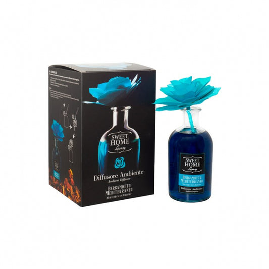 SWEET HOME LUXURY DIFFUSORE AMBIENTE ROSA 250ML BERGAMOTTO MEDITERRANEO