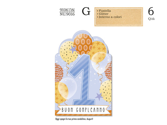 CROMO NB BIGLIETTO NUMERO 1 LUI NU.9016