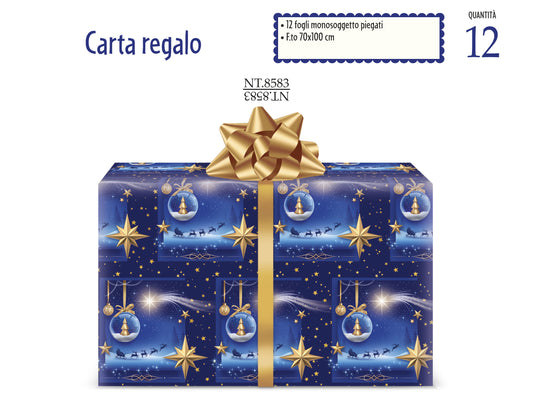CROMO NB CARTA REGALO BLU CM.70X100 NT.8583