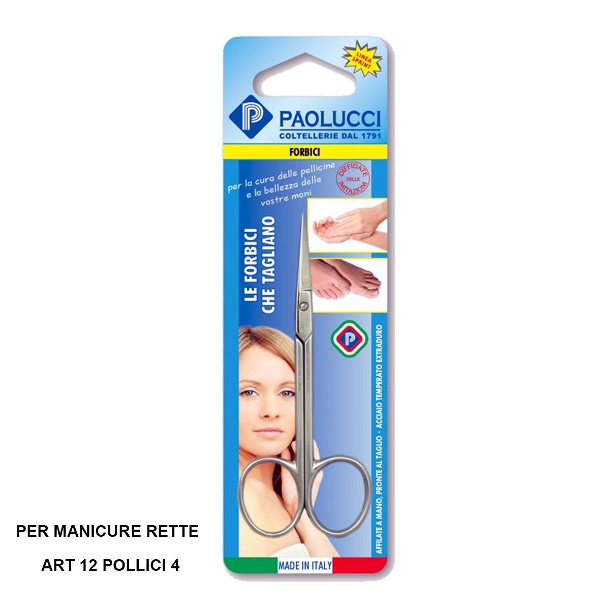 PAOLUCCI SPRINT FORBICI MANICURE RETTE ART.12 POLL. 4