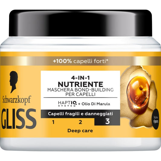 TESTANERA GLISS MASCHERA 400ML 4-IN-1 NUTRIENTE