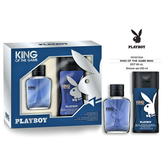 PLAYBOY KING OF THE GAME CONFEZIONE UOMO EDT 60ML+ SHOWER GEL 250ML