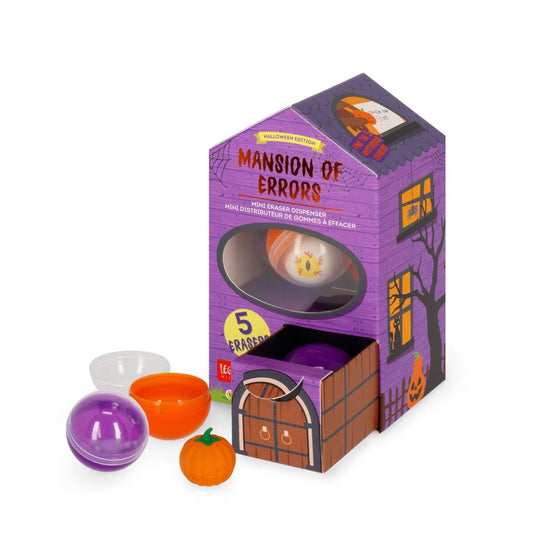 LEGAMI MILANO HALLOWEEN MANSION OF ERRORS MINI DISTRIBUTORE DI GOMME DA CANCELLARE 5 GOMME