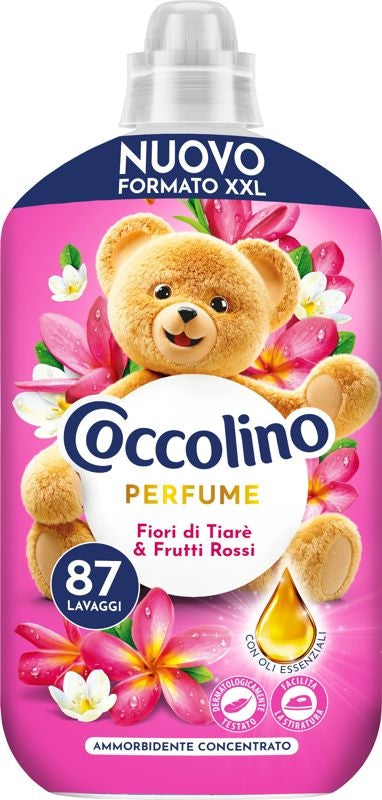 COCCOLINO AMMORBIDENTE CONCENTRATO XXL 1,827L 87LAV. PERFUME FIORI DI TIARE' & FRUTTI ROSSI