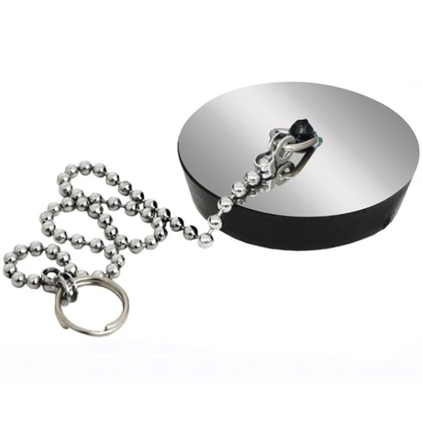 TAPPO LAVELLO 52MM CON CATENELLA E COPRITAPPO INOX