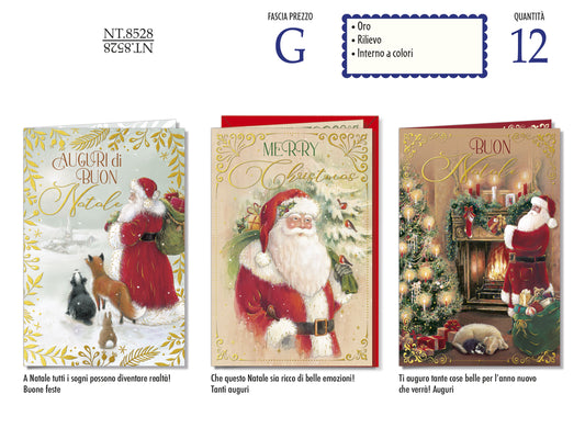CROMO NB BIGLIETTO BABBO NATALE NT.8528