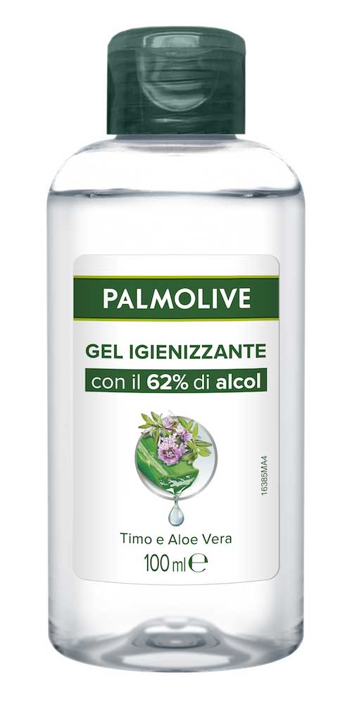 PALMOLIVE GEL IGIENIZZANTE 100ML 62% ALCOOL TIMO E ALOE VERA