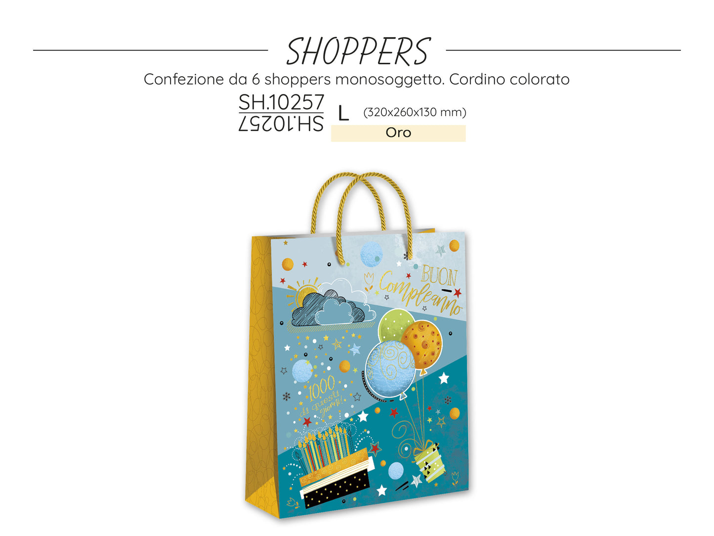 CROMO NB SHOPPER COMPLEANNO SH.10257L