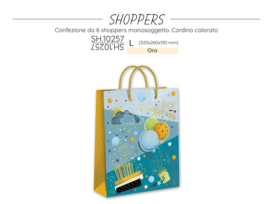 CROMO NB SHOPPER COMPLEANNO SH.10257L