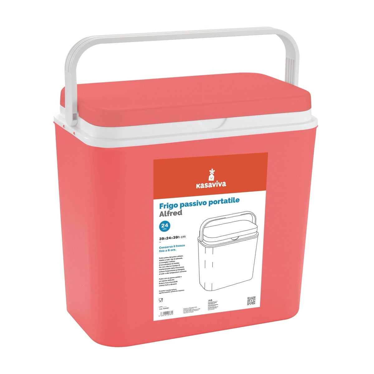 KASAVIVA FRIGO PASSIVO PORTATILE 30LT AMIGO ROSSO